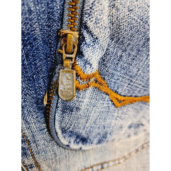 OMAVI NEW! DEADSTOCK! VINTAGE 90'S Delux Fit Baggy Jeans Size 36 Medium Wash - Picture 7 of 12